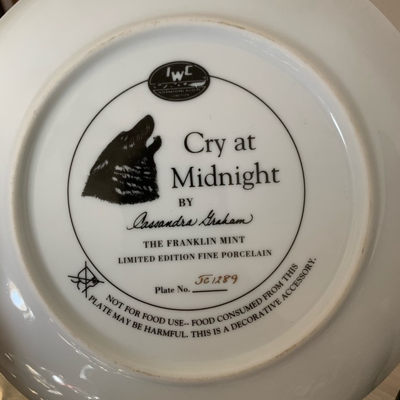 Franklin Mint wolf collector plate - Picture 3 of 4